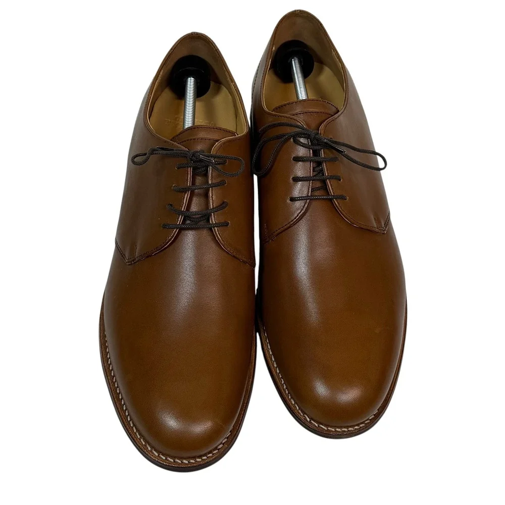 Charles Tyrwhitt Men Tan Brown Leather Goodyear Welted Derby Shoes SHB0269CBR 13